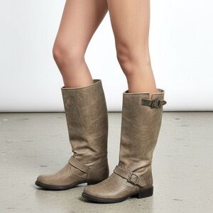 Frye Veronica Slouch Tall Mid Calf Women’s Leather Boots